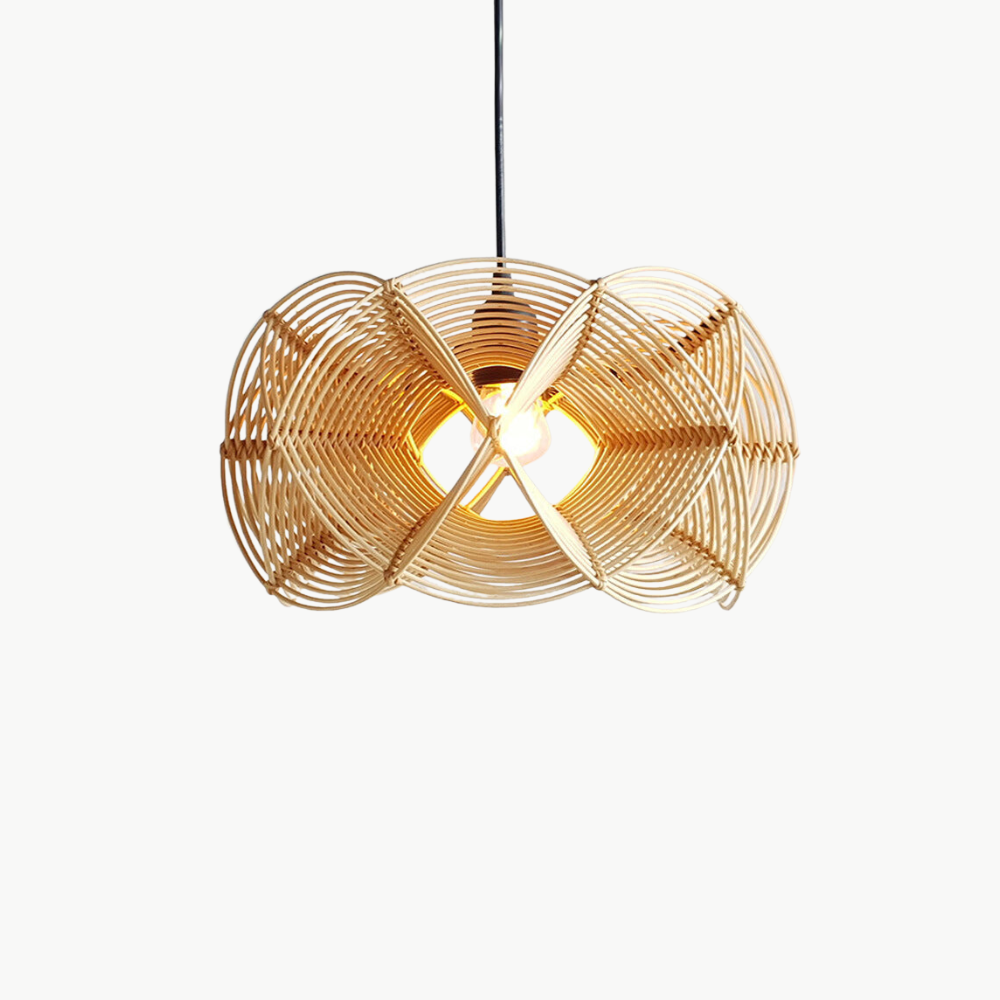 Rattan pendant lights